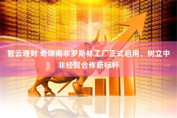 智云理财 奇瑞南非罗斯林工厂正式启用，树立中非经贸合作新标杆