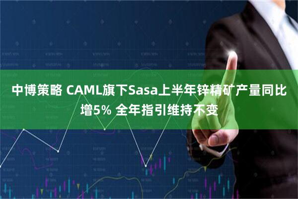 中博策略 CAML旗下Sasa上半年锌精矿产量同比增5% 全年指引维持不变